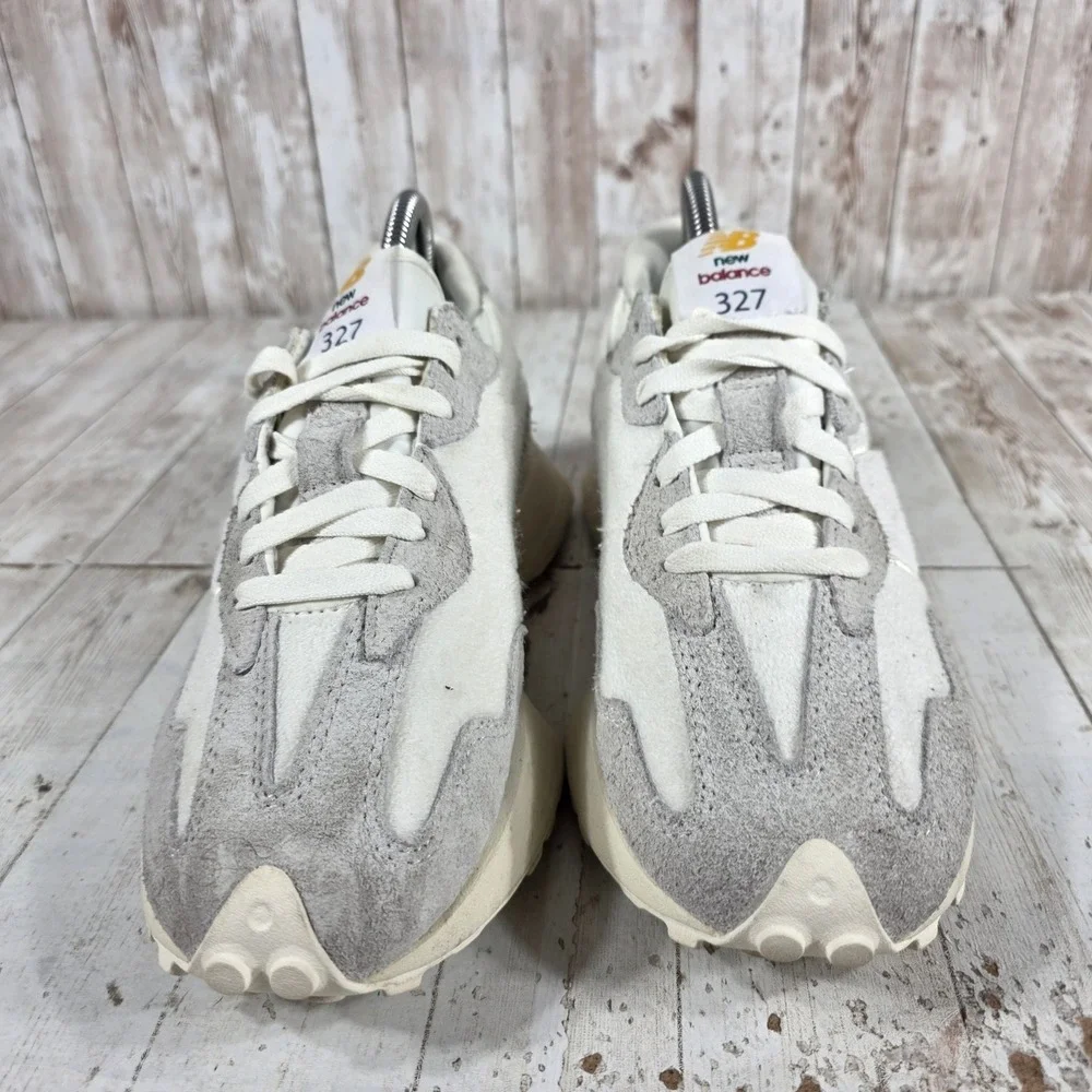 New Balance 327 Mens Sea Salt Rain Cloud Suede Sneakers MS327FW Size 7